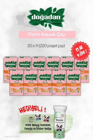 Doğadan Form Çay Kayısılı 20'li 11 AL 9 ÖDE ve Rosie
