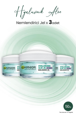 Garnier Hyaluronik Aloe Nemlendirici Jel Gece 50 ml x 3 Adet