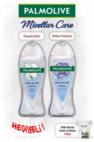 Palmolive Mıcellar Care 2'li 500 ml Duş Jeli, Rosıe Pamuk Hediye