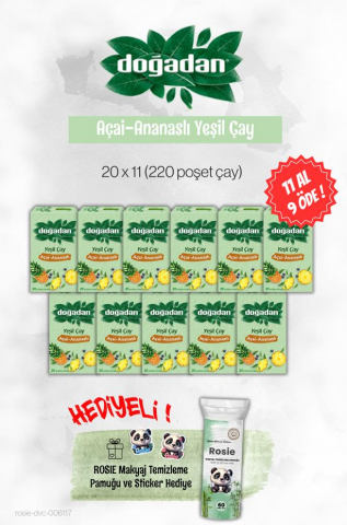 Doğadan Yeşil Çay Açai Ananaslı 11 AL 9 ÖDE ve Rosie