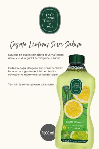 Sıvı Sabun 500 ml ve 1500 ml Çeşme Limonu ve Rosie Hediye