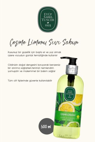 Sıvı Sabun 500 ml ve 1500 ml Çeşme Limonu ve Rosie Hediye