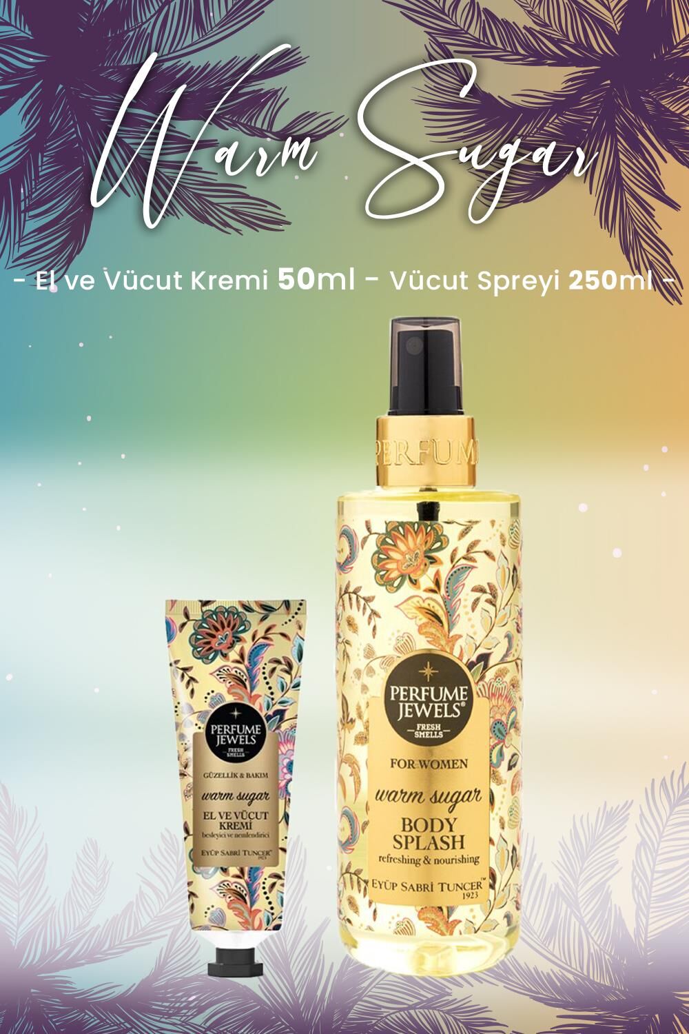 Eyüp Sabri Tuncer Warm Sugar Vücut Spreyi 250 ml ve Krem 50 ml
