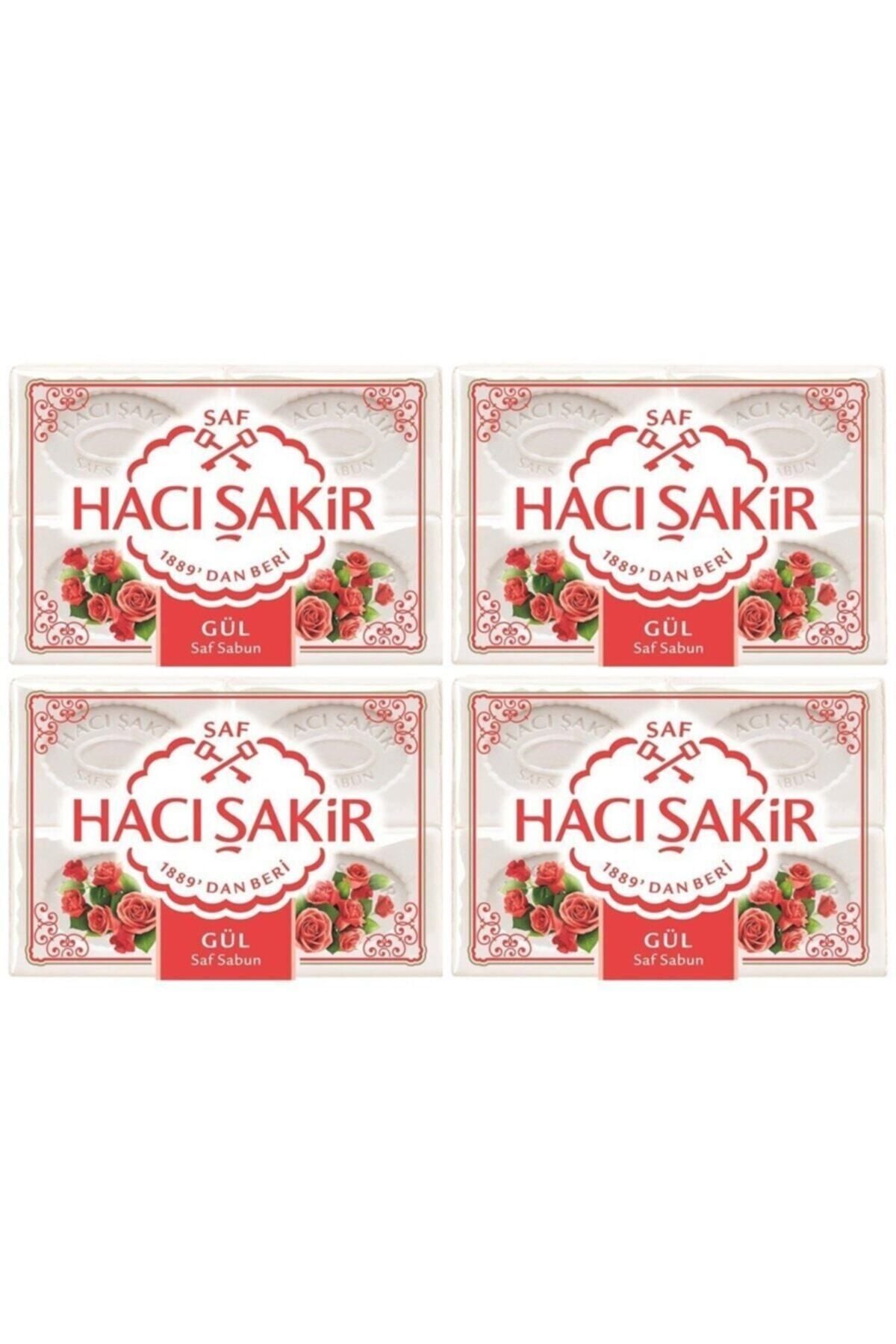 Hacı Şakir Banyo Sabunu Gül 600 gr X 4 Adet