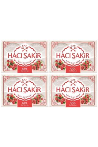 Hacı Şakir Banyo Sabunu Gül 600 gr X 4 Adet