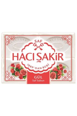 Hacı Şakir Banyo Sabunu Gül 600 gr X 4 Adet
