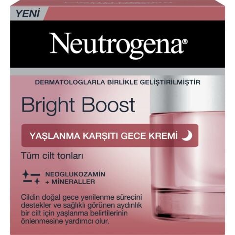 Neutrogena Bright Boost Yaşlanma Karşıtı Gece Kremi 50 ml