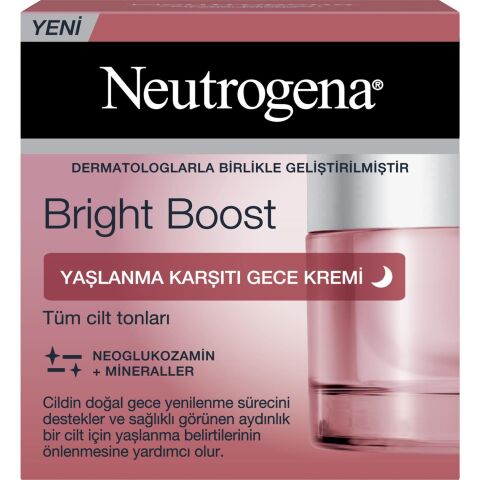 Neutrogena Bright Boost Yaşlanma Karşıtı Gece Kremi 50 ml
