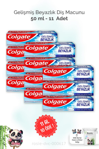 11 AL 10 ÖDE Colgate Diş Macunu Gelişmiş Beyazlık 50 ml ve ROSIE