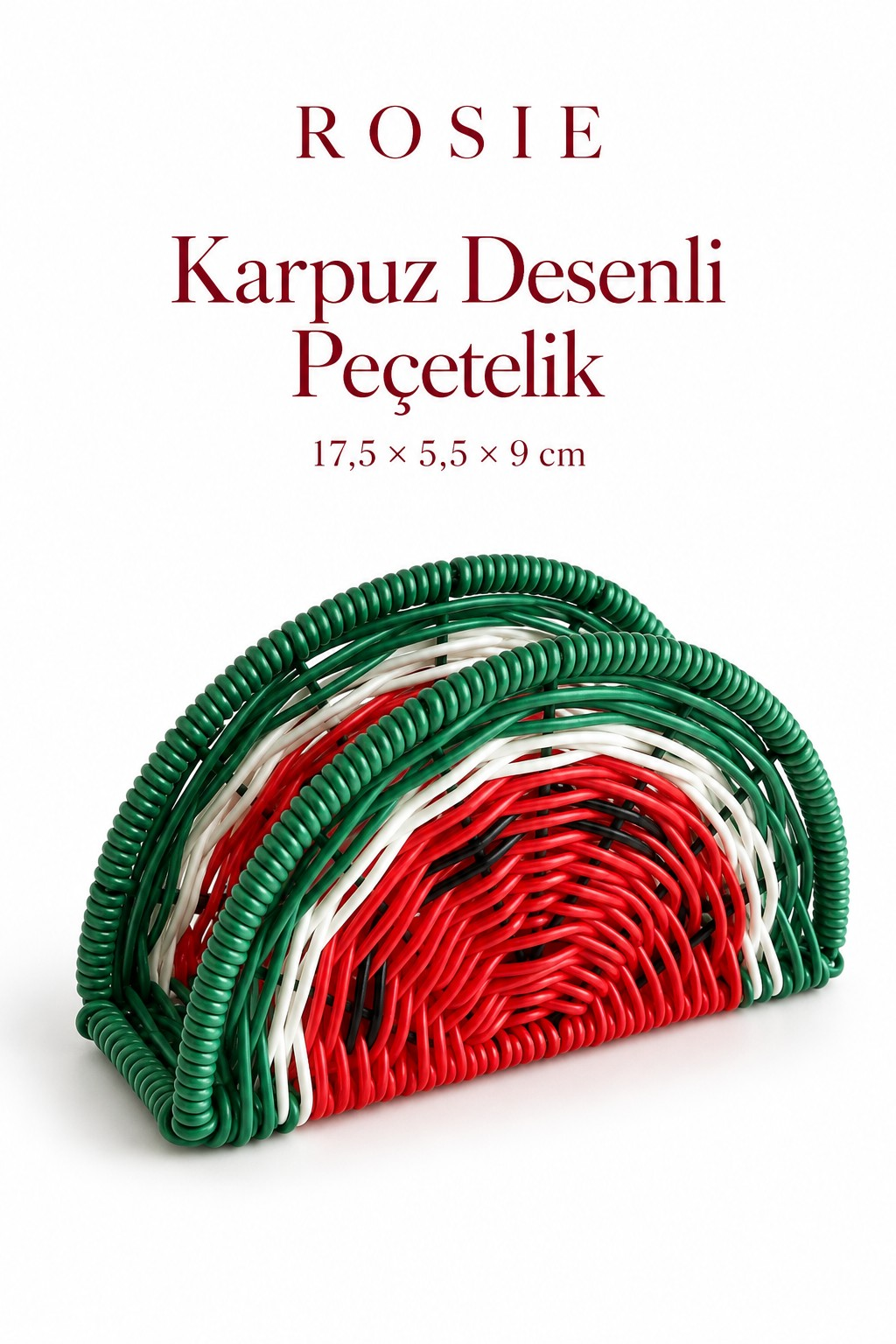 ROSIE Karpuz Desenli Masaüstü Peçetelik