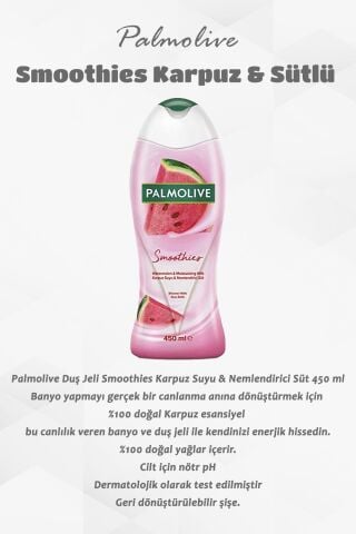 450 Ml Duş Jeli Smoothies Karpuz Ve Sütlü 5 Al 4 Öde