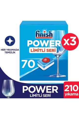 Finish Hepsi Bir Arada Bulaşık Makinesi Deterjanı Tableti 70 Yıkama x 3