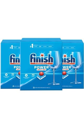 Finish Hepsi Bir Arada Bulaşık Makinesi Deterjanı Tableti 70 Yıkama x 3
