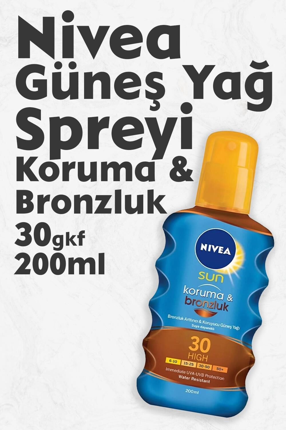 Nivea Sun Koruma & Nem 30 Faktör Güneş Spreyi 200 ml
