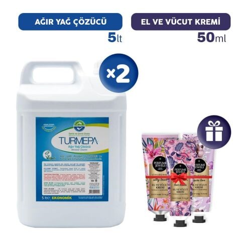 Turmepa Ağır Yağ Sökücü 5 lt x 2, El Kremleri Hediye
