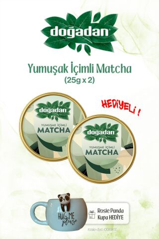 Doğadan 25gr Yumuşak İçimli x2 Matcha ve Panda Kupa