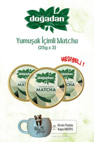 Doğadan 25gr Yumuşak İçimli x3 Matcha ve Panda Kupa
