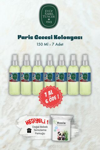 Paris Gecesi Kolonyası 150 ML 7 AL 6 ÖDE ve ROSIE Hediye