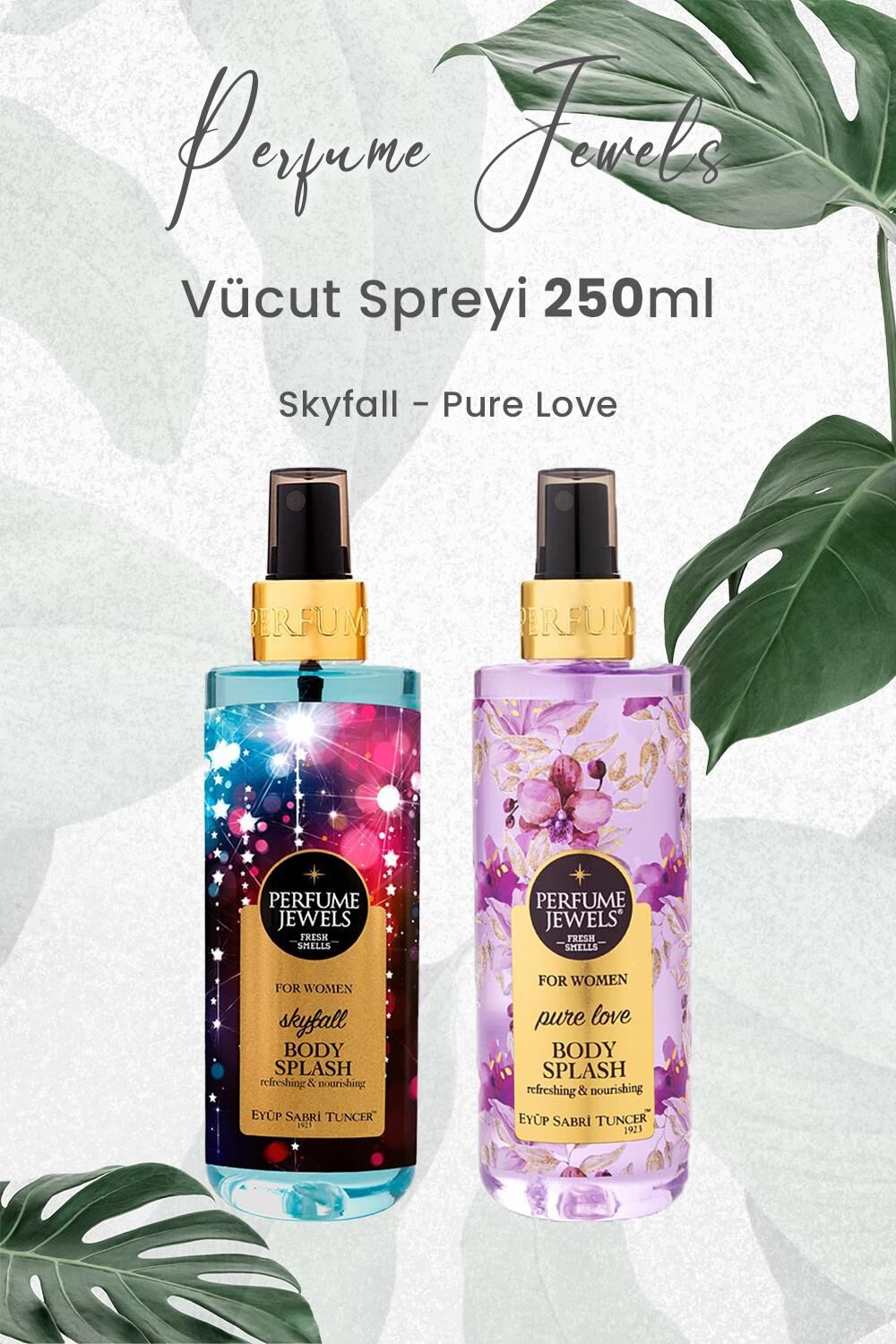 Eyüp Sabri Tuncer Vücut Spreyi Skyfall 250 ml ve Pure Love 250 ml