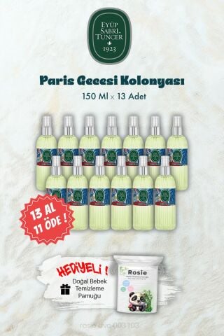 150 ML 13 AL 11 ÖDE Paris Gecesi Kolonyası ve ROSIE Hediye
