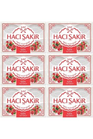 Hacı Şakir Banyo Sabunu Gül 600 gr 6 Adet