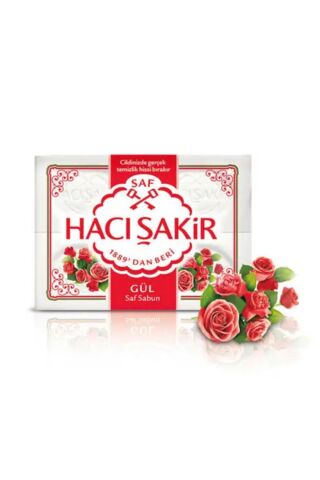 Hacı Şakir Banyo Sabunu Gül 600 gr 6 Adet