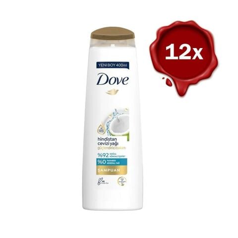 Dove Saç Bakım Şampuanı Hindistan Cevizi Yağı x 12