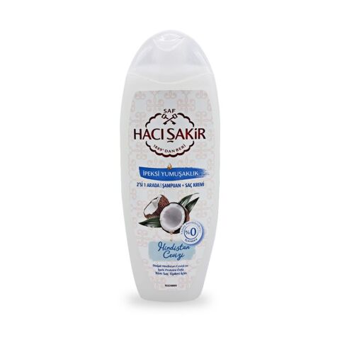 Hacı Şakir Hindistan Cevizi  2si 1 Arada Şampuan İpeksi Yumuşaklık 500 ml