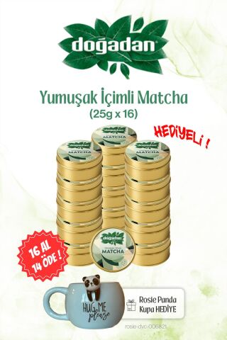 Doğadan 25gr Yumuşak İçimli 16 AL 14 ÖDE Matcha ve Panda Kupa