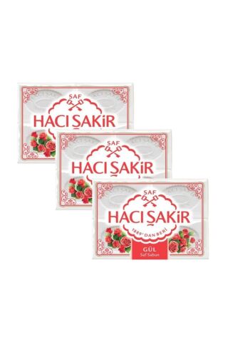 Hacı Şakir Gül Kalıp Sabun 4x150gr - 3 Adet