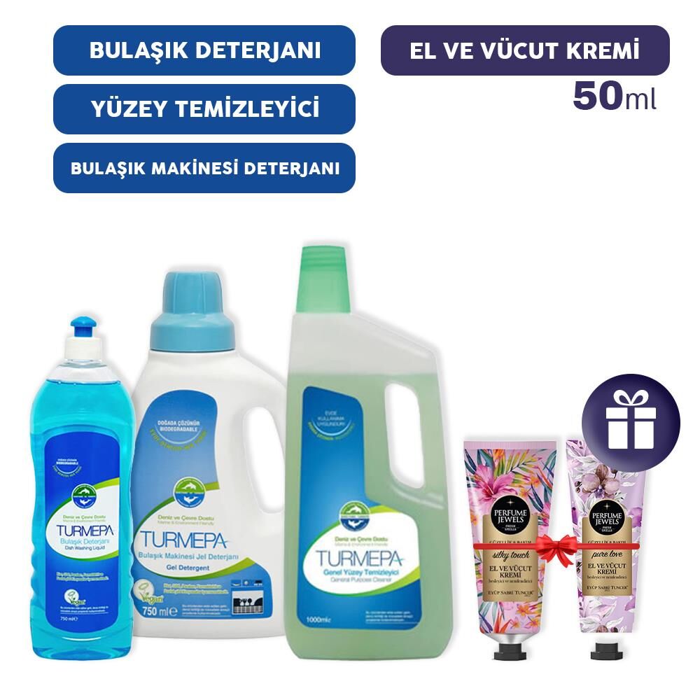 Turmepa Ev Temizlik Seti 2, El Kremleri Hediye