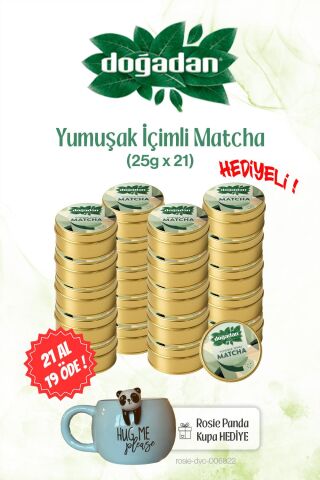 Doğadan 25gr Yumuşak İçimli 21 AL 19 ÖDE Matcha ve Panda Kupa