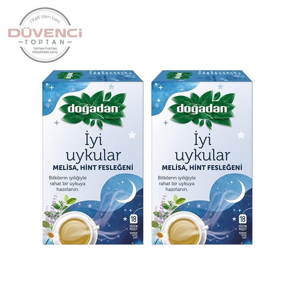 Doğadan İyi Uykular Çayı Melisa ve Hint Fesleğeni 18'li Paket x 2 adet