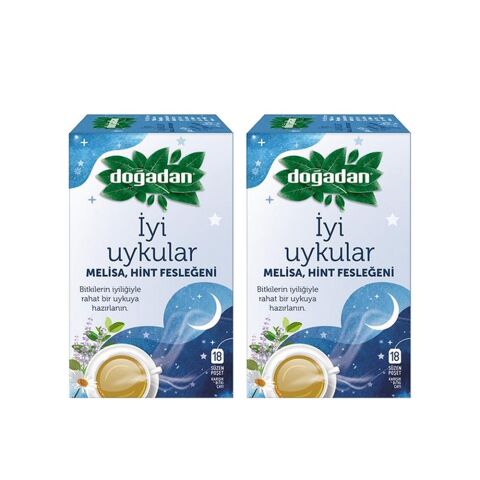 Doğadan İyi Uykular Çayı Melisa ve Hint Fesleğeni 18'li Paket x 2 adet