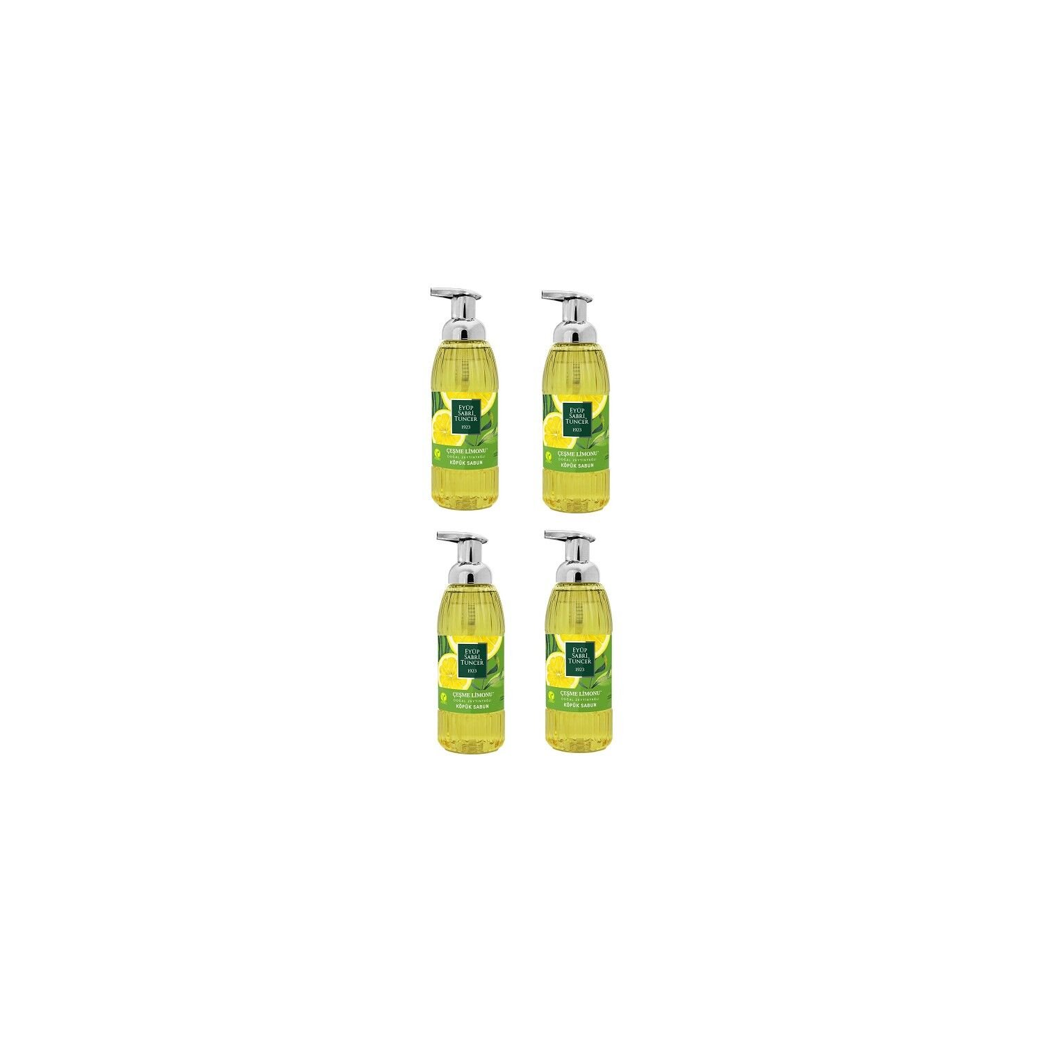 Eyüp Sabri Tuncer Zeytinyağlı Çeşme Limonu Köpük Sabun 500 ML x 4