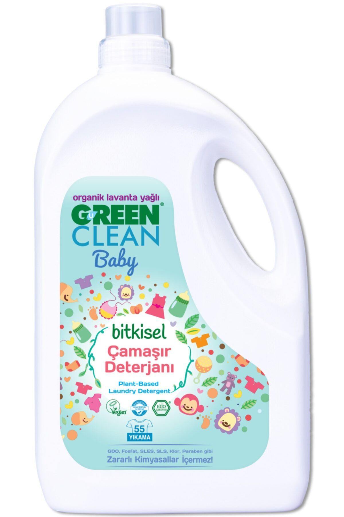 Green Clean Organik Lavanta Yağlı Baby Bitkisel Sıvı Çamaşır Deterjanı 2,75l