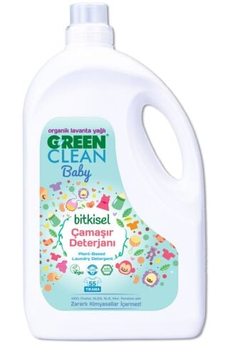 Green Clean Organik Lavanta Yağlı Baby Bitkisel Sıvı Çamaşır Deterjanı 2,75l