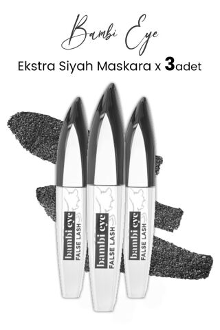 Loreal Paris Bambi Eye Extra Black Maskara Ekstra Siyah x 3 Adet