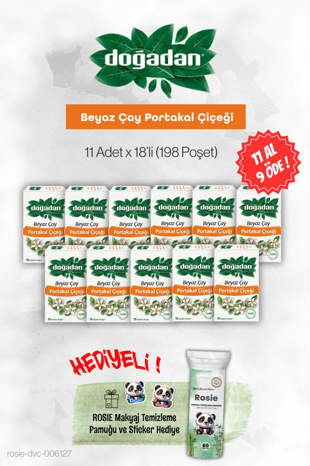 Doğadan Beyaz Çay Portakal Çiçeği 20'li 11 AL 9 ÖDE ve Rosie