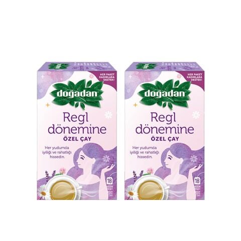 Doğadan Regl Dönemine Özel Bitki Çayı 18'li x 2 Adet