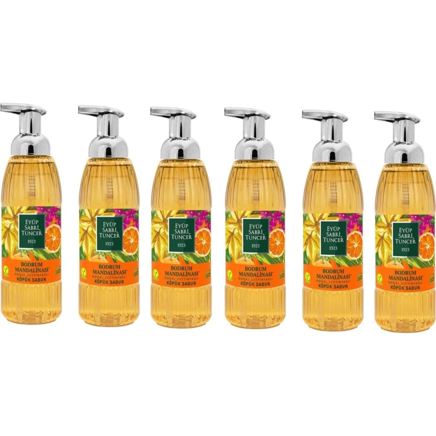 Eyüp Sabri Tuncer Zeytinyağlı Bodrum Mandalinası Köpük Sabun 500 ML x 6