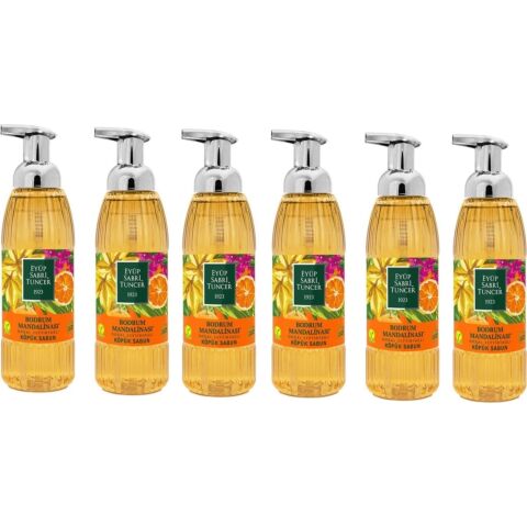 Eyüp Sabri Tuncer Zeytinyağlı Bodrum Mandalinası Köpük Sabun 500 ML x 6