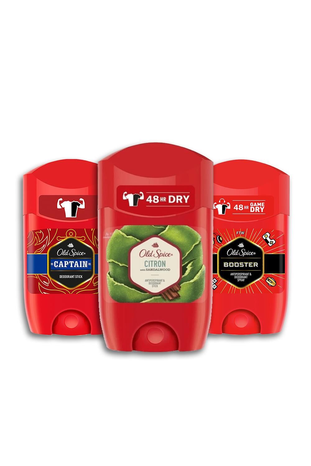Old Spice Captain, Citron ve Booster Deodorant Stick 50 ml