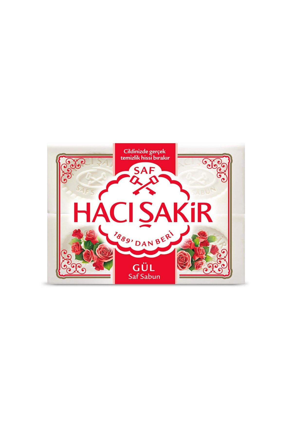 Hacı Şakir Gül Beyaz Kalıp Sabun 4X150 G