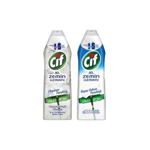 Cif Jel Mermer Yüzey Temizleyici ve Beyaz Sabun Ferahlığı