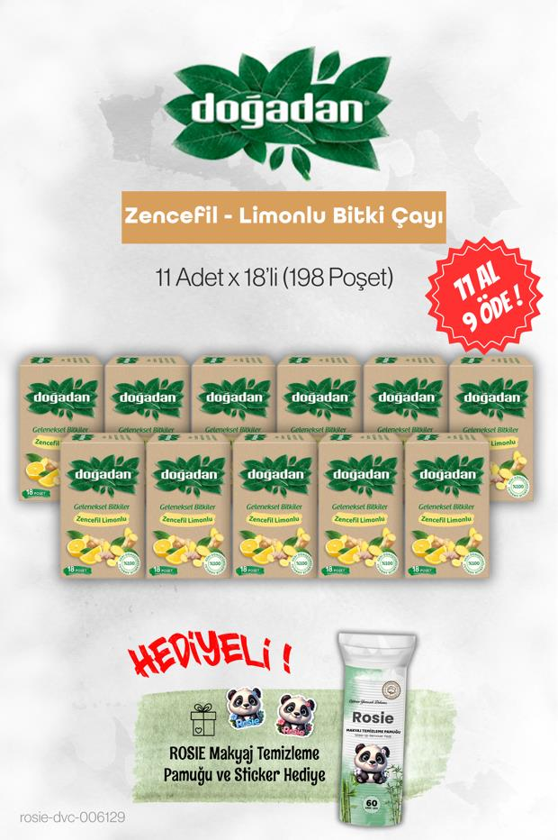 Doğadan 11 AL 9 ÖDE Zencefil Limonlu  Bitki Çayı ve Rosie
