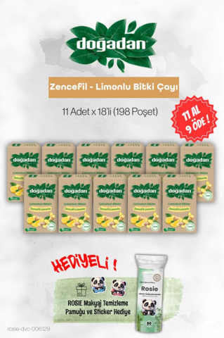 Doğadan 11 AL 9 ÖDE Zencefil Limonlu  Bitki Çayı ve Rosie