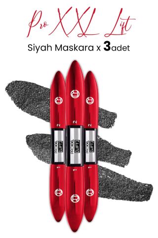 Loreal Paris Pro XXL Lift Maskara Siyah x 3 Adet