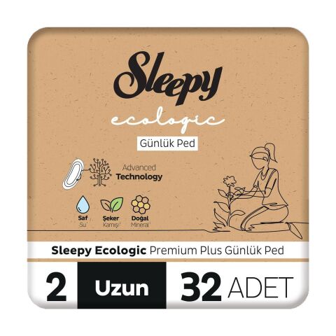 Sleepy Ecologic Günlük Ped Uzun 32'li x 2 ve ROSIE