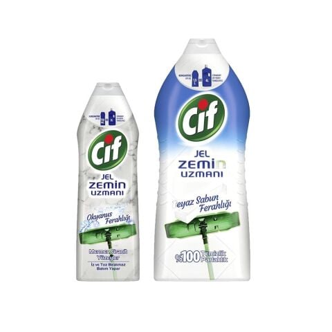 Cif Jel Mermer Yüzey Temizleyici ve Beyaz Sabun Ferahlığı